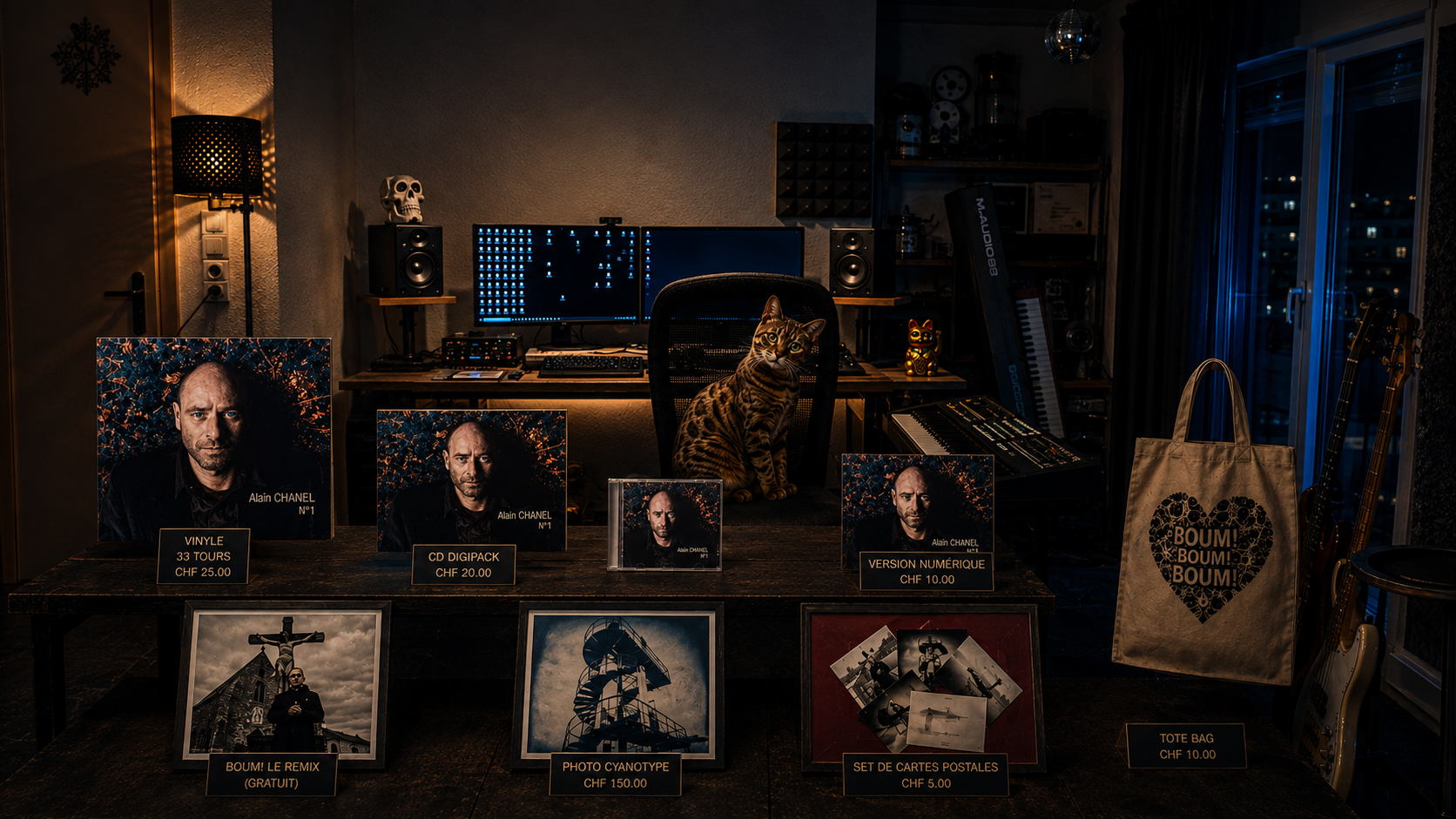 Boutique Alain Chanel — studio nocturne